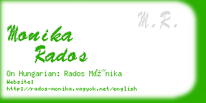 monika rados business card